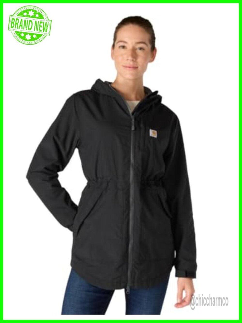 Lightweight Waterproof Nylon Raincoat with Hood